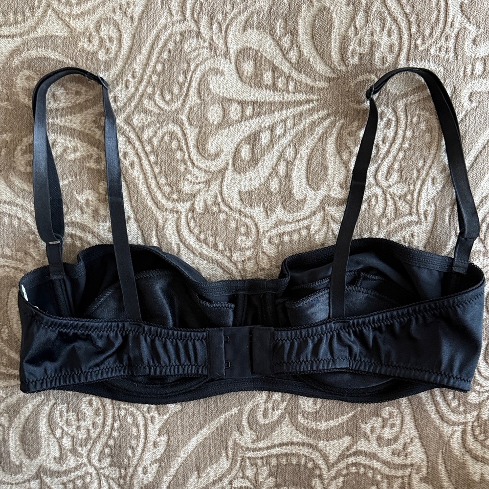 Dolce & Gabbana Black Satin Bra - Picture 3 of 9